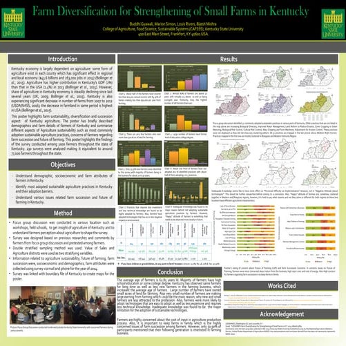 Farm Diversification for Strengthening Small Farms in Kentucky