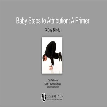 Baby Steps to Attribution: A Primer