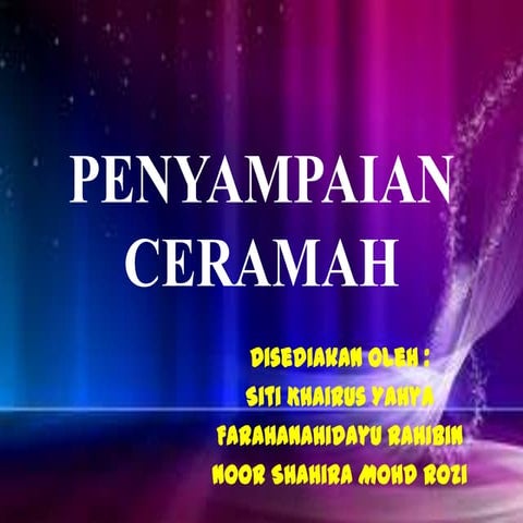 Penyampaian Ceramah