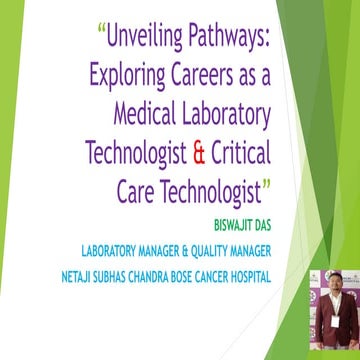 Unveiling pathways: Exploring careers as a Laboratory and Critical Care Technologist