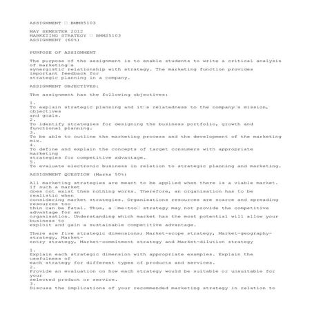 Bmms5103   assignment october semester 2012[1]