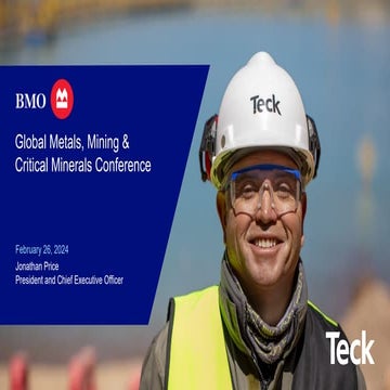 BMO Global Metals, Mining & Critical Minerals conference