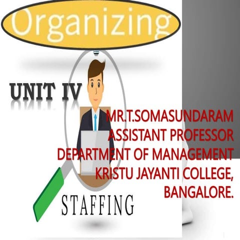 Organizing and Staffing