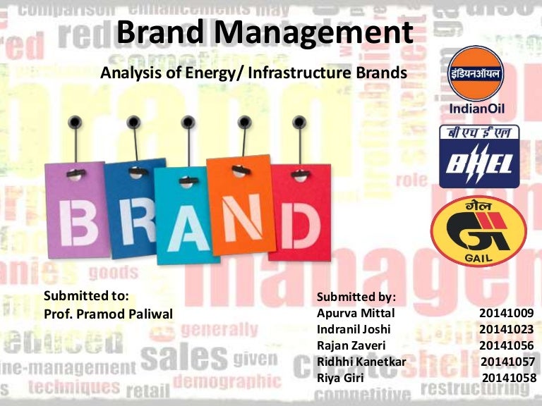 Brand ManagementAnalysis of Energy/ Infrastructure Brands