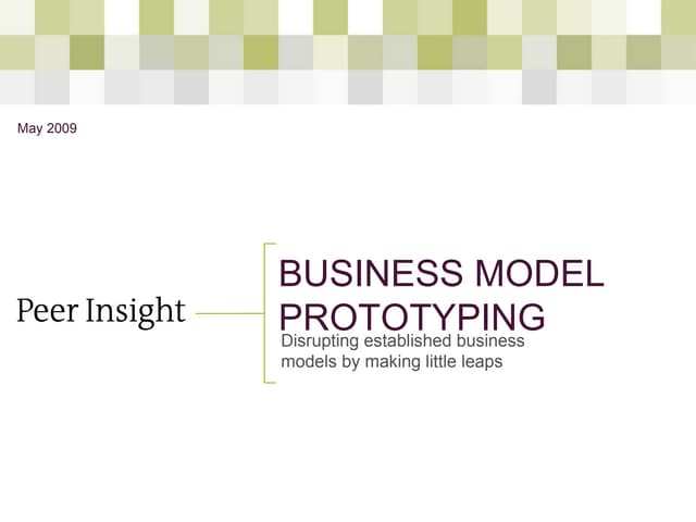 Business Model Prototyping