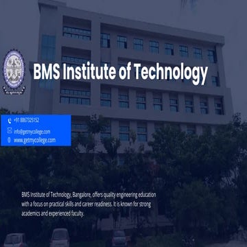 BMS Institute of Technology & Management
