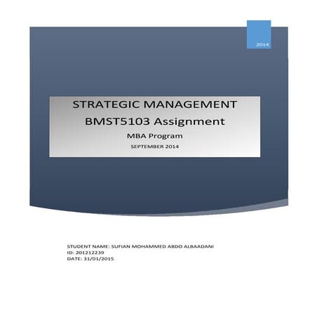Strategic Management 