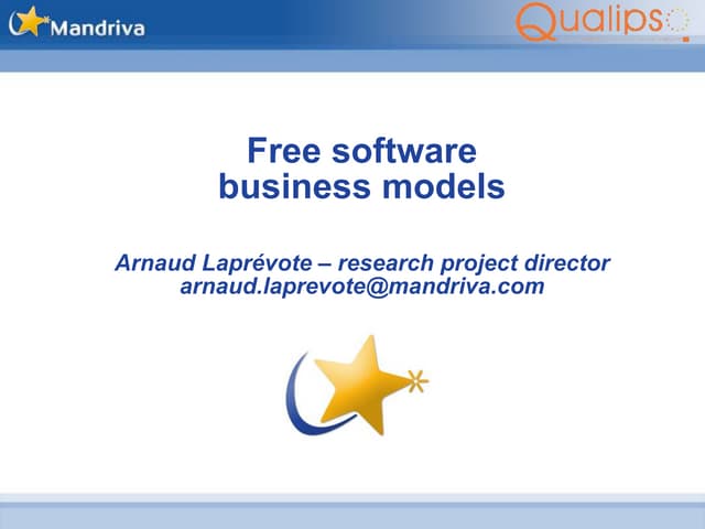 OSS Business models