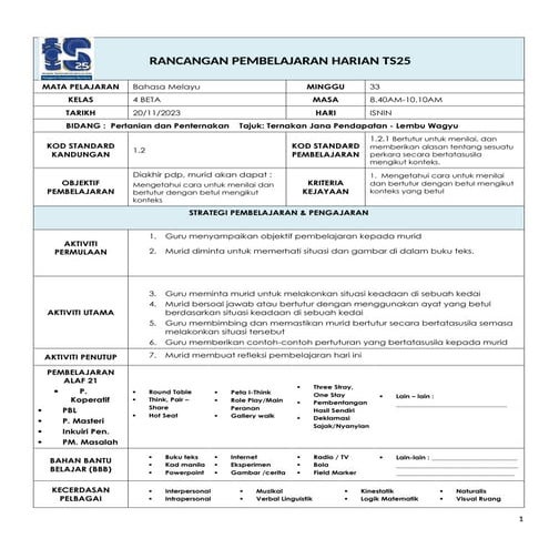 BM T4BETA 3 sekolah kebangsaan pekan ranau