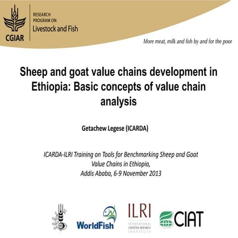 Sheep and goat value chains development in Ethiopia: Basic concepts of value ...