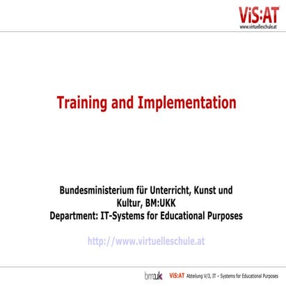 Bmukk ppt training_and_implementation
