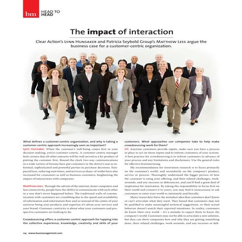 Customer Centric Culture & Innovation