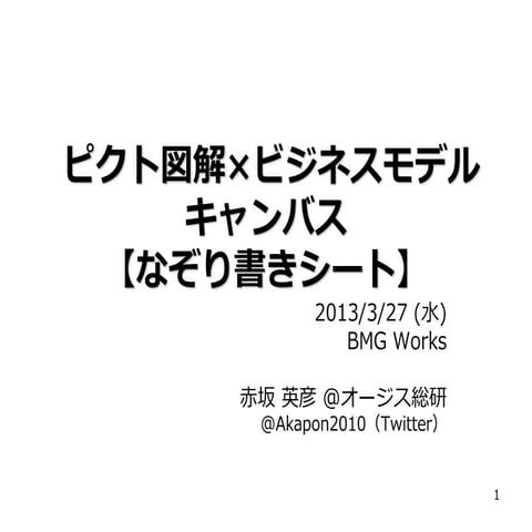 ピクト図解 Bmキャンバス なぞり書きシート_v2.2