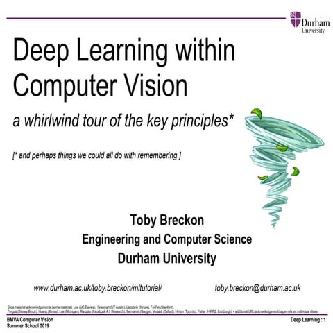 Deep Learning a whirlwind tour of key principles