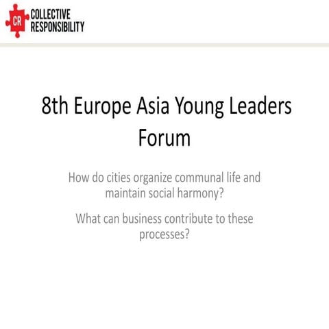 How do Cities Organize Communal Life and Maintain Social Harmony 