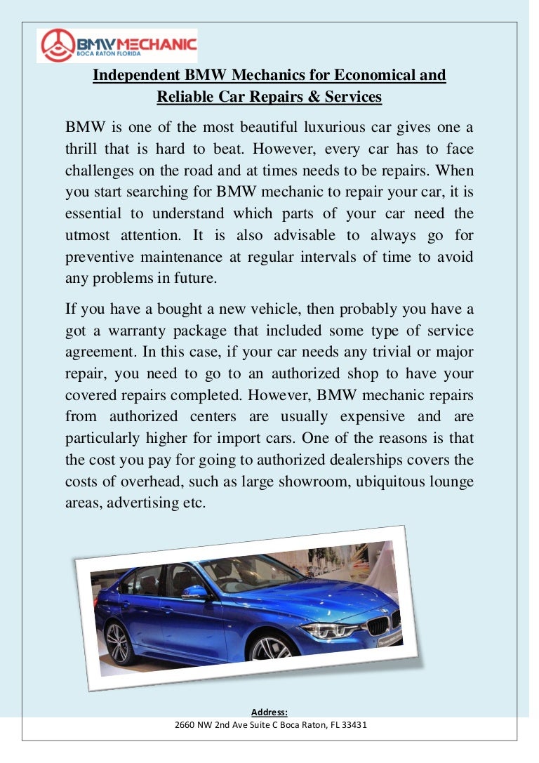 Independent BMW Mechanics for Economical and Reliable Car Repairs & S…