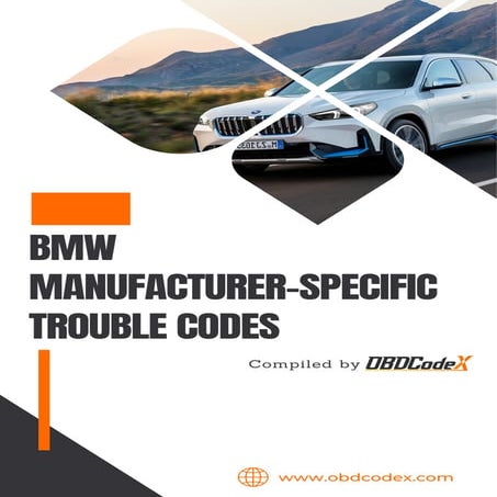 BMW Manufacturer-specific OBD2 Trouble Codes List - OBDCodex