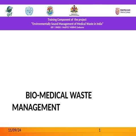 biomedical waste management power point ppt
