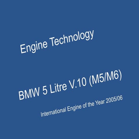 BMW V10 engine