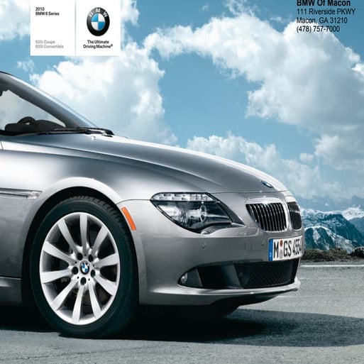2010 Bmw 6 Series Macon