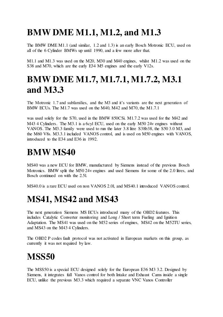 Bmw Abs Code Chart