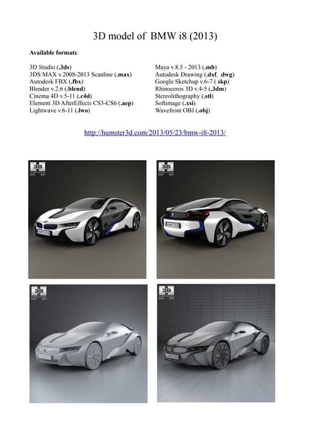 3D model of Bmw i8 (2013) 3D Model Of Bmw I8 (2013)