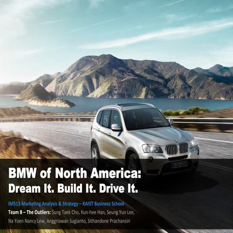 BMW of North America: Dream It. Build It. Drive It. | PPT