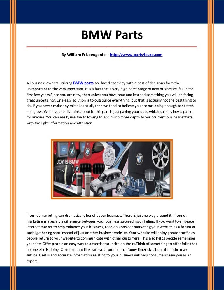 Bmw parts