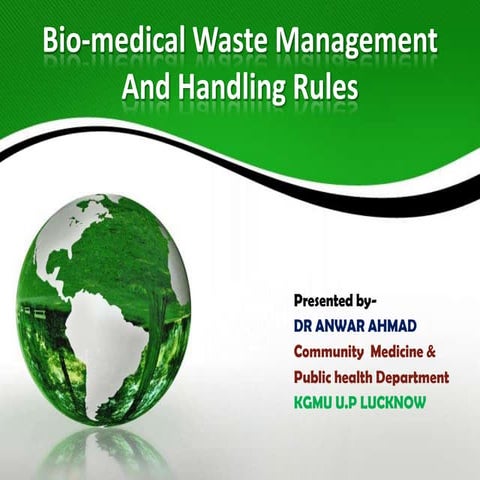 BIO MEDICAL WASTE MANAGEMENT & HANDLING RULE