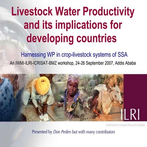 Livestock water productivity and its implications for developing countries: h...