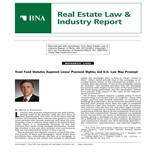 Bna liens and trusts article