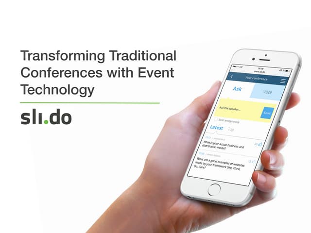 Transforming Traditional Conferences with Event Technology