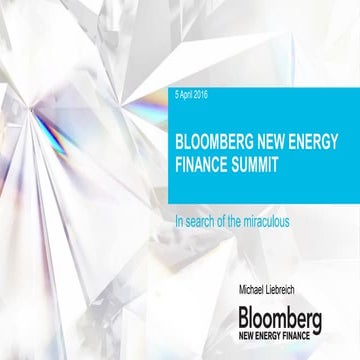 STATE OF THE INDUSTRY KEYNOTE BNEF SUMMIT 2016