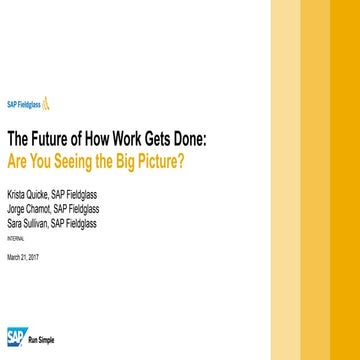 The Future of How Work Gets Done: Are You Seeing the Big Picture?