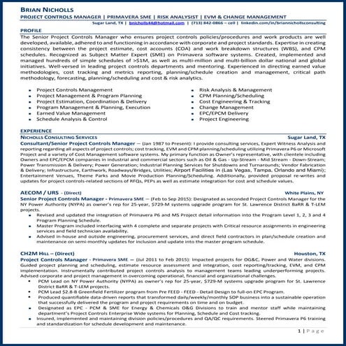 Brian Nicholls resume   2016-08-11