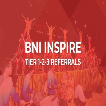 BNI referrals by the tier - NEC