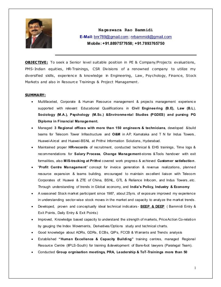 Bn rao unique -resume