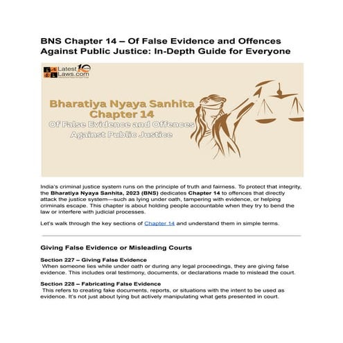 BNS Chapter 14 – Of False Evidence and Offences Against Public Justice.pdf
