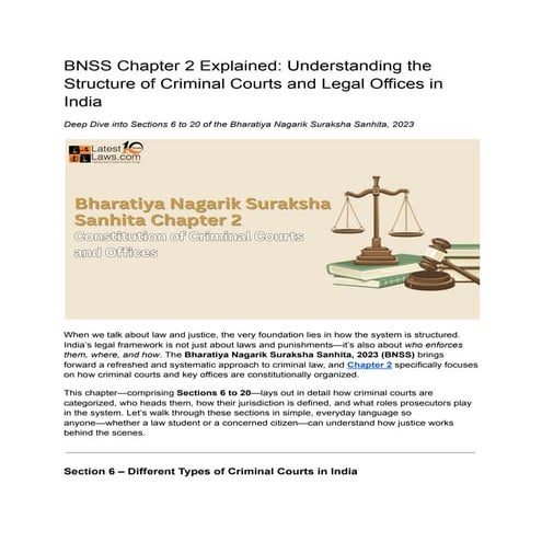 BNSS Chapter 2 - Constitution of Criminal Courts and Offices.pdf