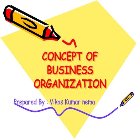 concept about business orgnisation & defination