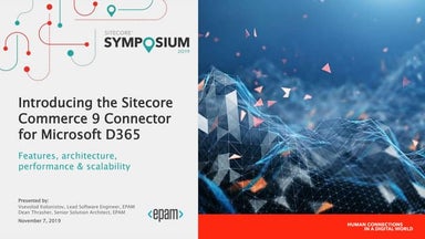 Introducing the Sitecore Commerce 9 Connector for Microsoft D365