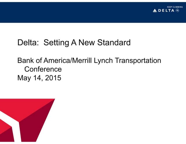 Bank of America Merrill Lynch 2015 Transportation Conference