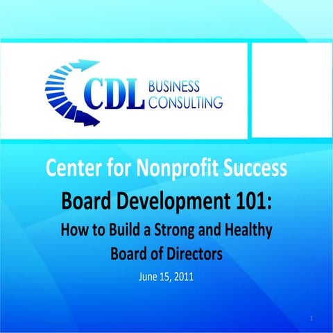 Board Development 101