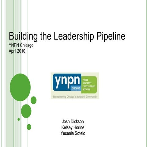Building the Leadership Pipeline