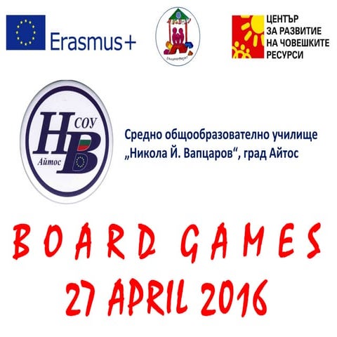 Board games bulgaria presentation france billom