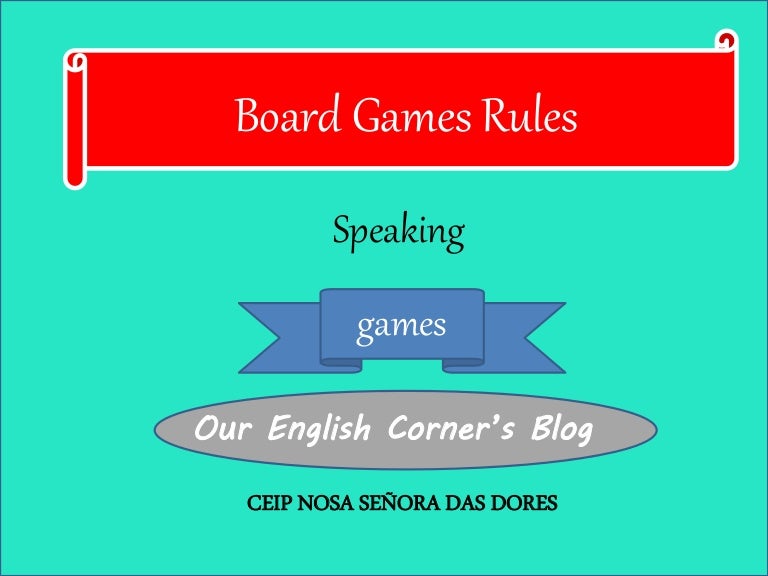 Board games rules