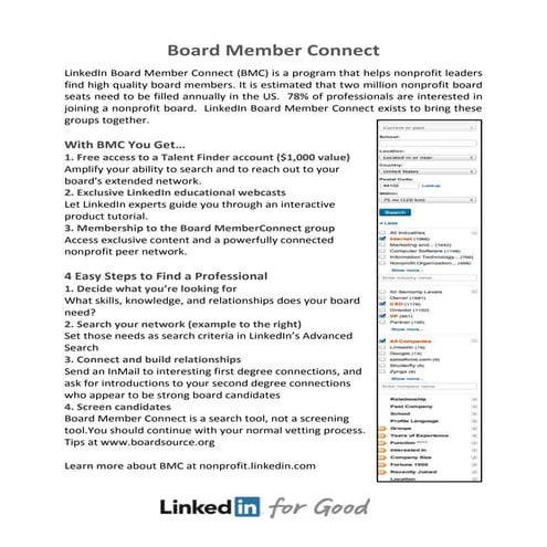 Board member connect overview