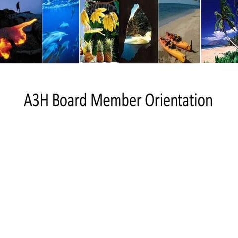 Board member orientation