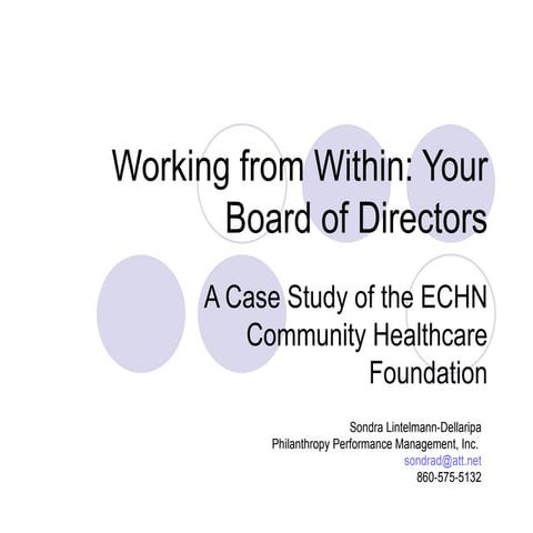 Board Development: Working from within