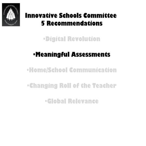 Meaningful Assessments - Recommendaton 2